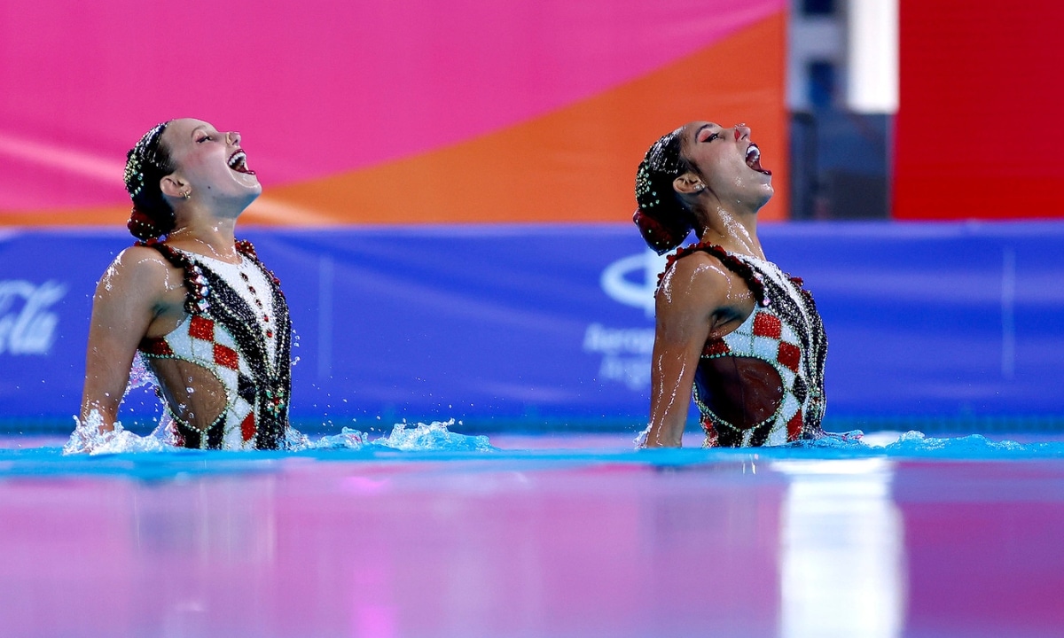 Brasil conquista o bronze no dueto do nado artístico nos Jogos Sul-Americanos de Santa Fé 2026