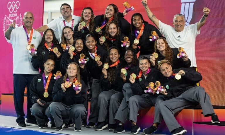 Brasil é campeão do polo aquático feminino nos Jogos Sul-Americanos Santa Fé 2026