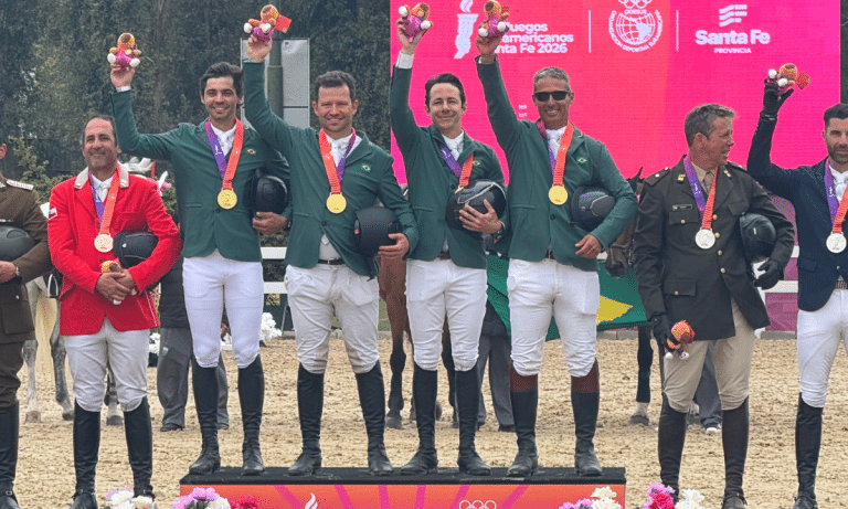 Brasil é campeão por equipes do hipismo completo nos Jogos Sul-Americanos