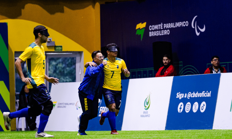 Brasil vence o Peru com goleada na Copa América de Futebol de Cegos