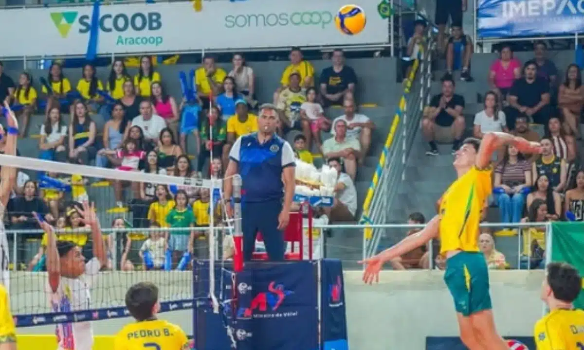 Brasil x Venezuela no Campeonato Sul-Americano Sub-19 de vôlei masculino