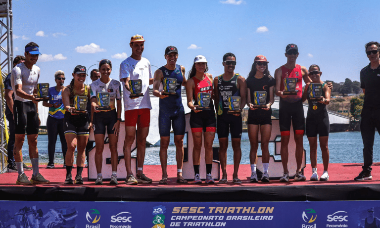 Brasileiro de Standard e Paratriathlon consagra João Teixeira e Sofia Gelati