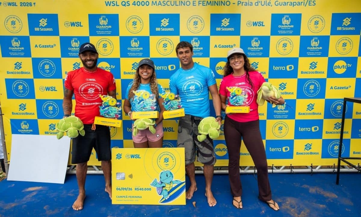 Jadson André e Tainá Hinckel conquistam o Qualifying Series de Guarapari