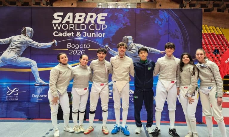 Ana Beatriz Fraga Stella Santos Camila Vieira Ana Luiza Motta MArcus Pinto Vince Liu Arthur Wolff Henry Douglas copa do mundo juvenil sabre bogotá