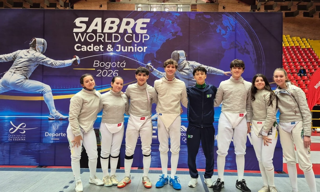Ana Beatriz Fraga Stella Santos Camila Vieira Ana Luiza Motta MArcus Pinto Vince Liu Arthur Wolff Henry Douglas copa do mundo juvenil sabre bogotá