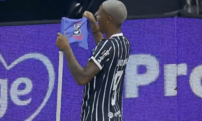 Jhonson fez o gol da vitória do Corinthians sobre o Bahia, por 1 a 0, pelo Brasileiro de futebol feminino (Foto: Reprodução SporTV)