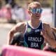 Djenyfer Arnold na prova de triatlo nos Jogos Sul-Americanos de Santa Fé-2026