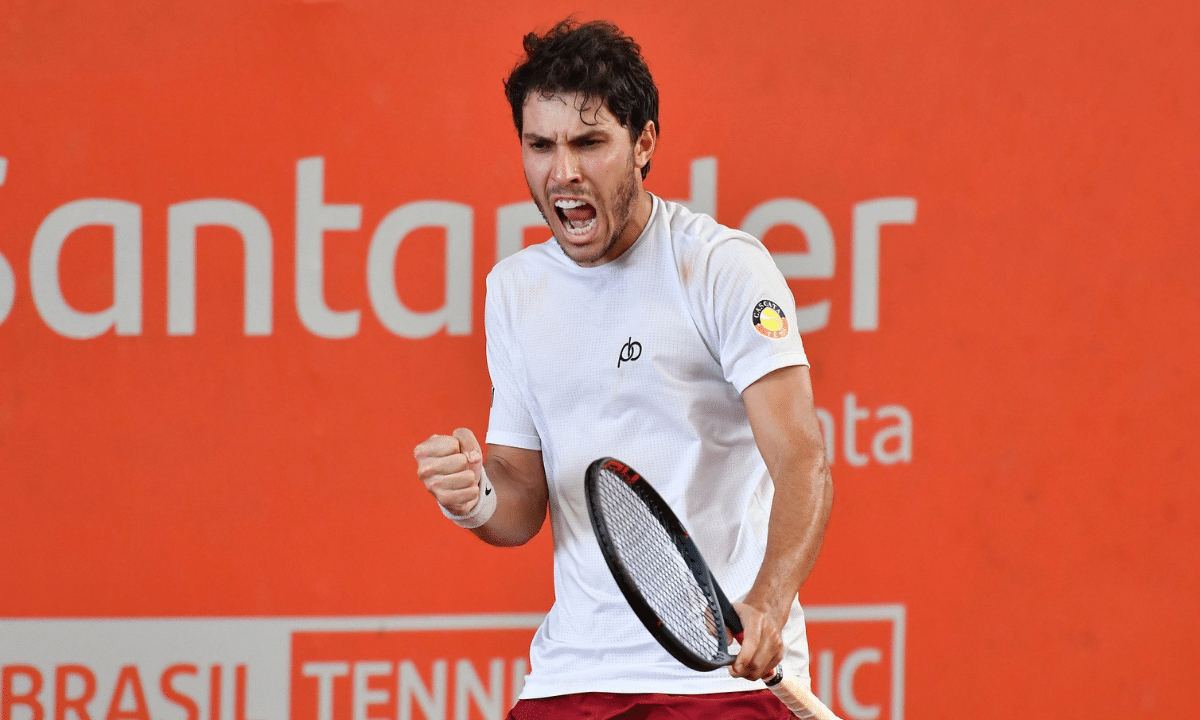 Eduardo Ribeiro enfrenta o compatriota Pedro Boscardin Dias nas quartas do Challenger de Buenos Aires II (Foto: João Pires/Fotojump)