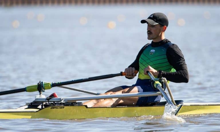Evaldo Becker no Remo nos Jogos Sul-Americanos de Santa Fé-2026