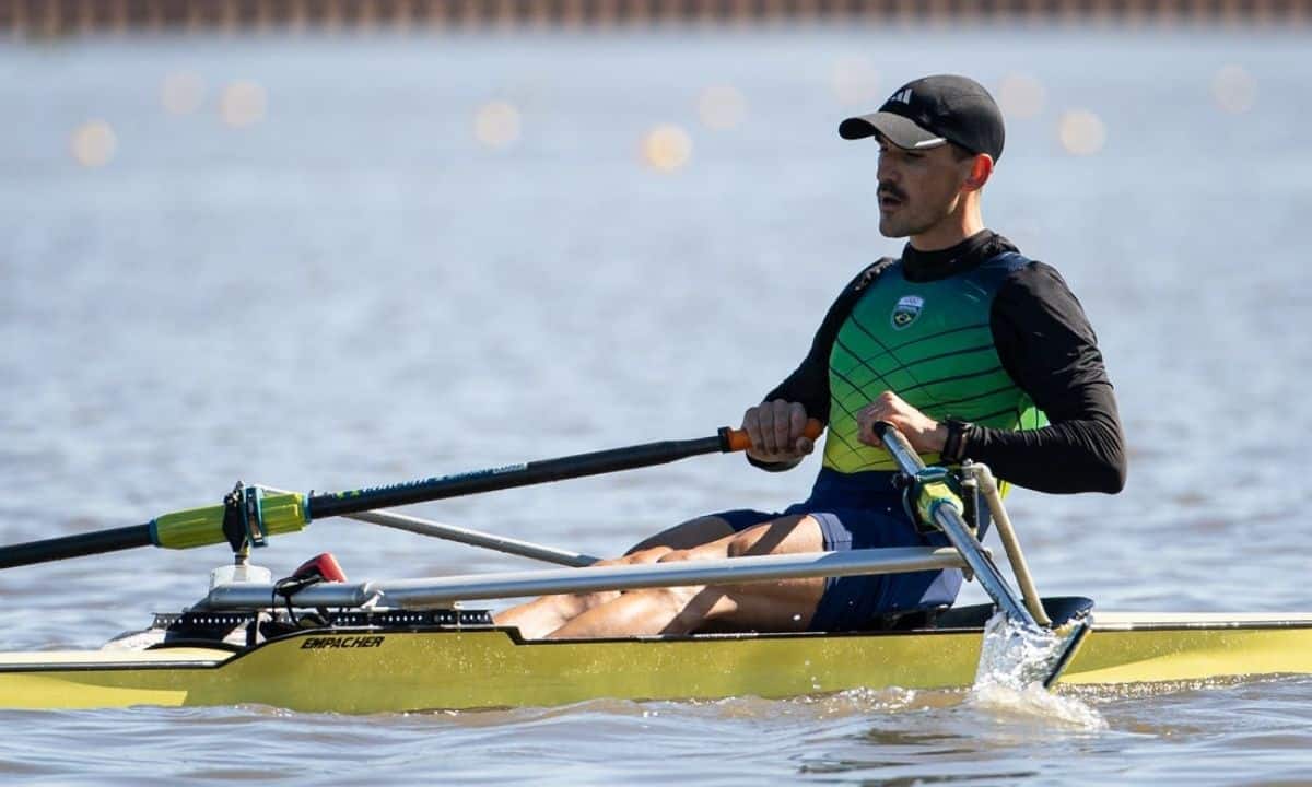 Evaldo Becker no Remo nos Jogos Sul-Americanos de Santa Fé-2026