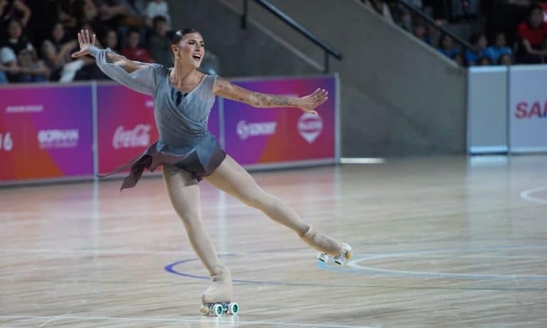 Gabriella Giraldi conquista medalha de prata na prova de dança individual feminina livre nos Jogos Sul-Americanos de Santa Fé 2026.