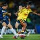 Geyse em Pumas U.N.A.M. x Club América na Liga MX Feminina
