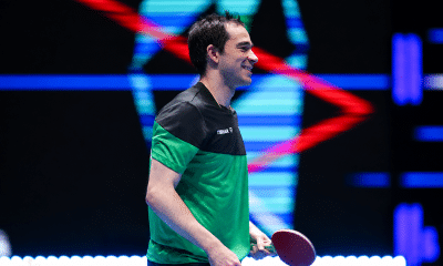 Hugo Calderano disputa a final do WTT Champions Macau