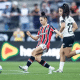 São Paulo mostrou superioridade ofensiva e defensiva contra o Corinthians, mesmo jogando fora de casa. (Foto: Jhony Inacio/Agencia Enquadrar/Folhapress)