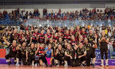 SESC Flamengo campeão da Copa Supervôlei feminina 2026. (Foto: Paula Reis/CRF)