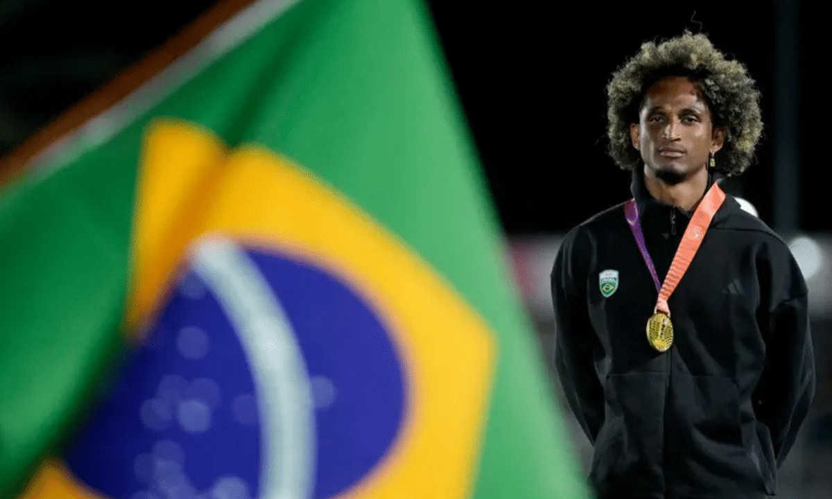 Alison dos Santos foi um dos destaques da delegação brasileira nos Jogos Sul-Americanos Santa Fé 2026. (fofo: Alexandre Loureiro/COB)