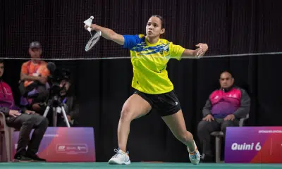 Juliana Viana venceu o duelo das oitavas e está entre as oito melhores na Argentina (Foto: Jonne Roriz/COB)