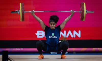 Laura Amaro conquista a medalha de bronze no levantamento de peso nos Jogos Sul-Americanos Santa Fé 2026 (Jonne Roriz/COB)