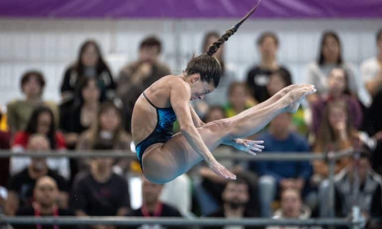 Luana Lira terminou na quarta colocação no trampolim de 3m dos Jogos Sul-Americanos Santa Fé 2026 (Jonne Roriz/COB)