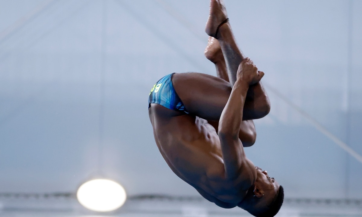Luis Felipe Moura conquista a medalha de bronze no trampolim de 3 m nos Jogos Sul-Americanos