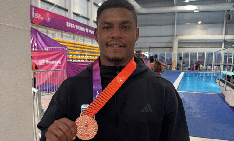 Luis Felipe Moura conquista a medalha de bronze no trampolim de 3m nos Jogos Sul-Americanos