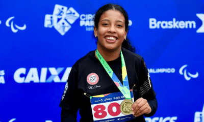 Maria Clara Araújo estabeleceu dois novos recordes das Américas durante o Grand Grix de Cali. (Foto: Marcello Zambrana/CPB)