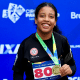 Maria Clara Araújo estabeleceu dois novos recordes das Américas durante o Grand Grix de Cali. (Foto: Marcello Zambrana/CPB)