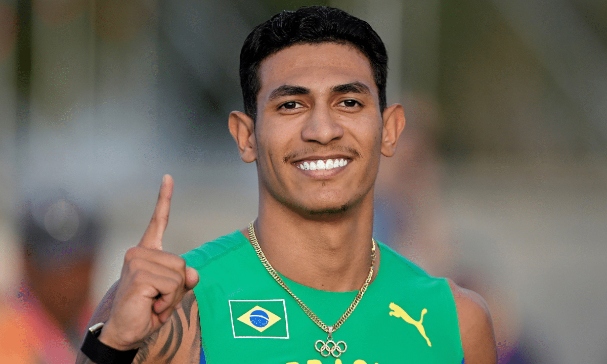 Matheus Lima é o novo campeão dos Jogos Sul-Americanos na prova dos 400m com barreiras (Foto: Alexandre Loureiro/COB)