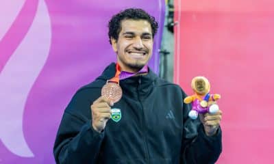 Miguel Cardoso conquistou a medalha de bronze na plataforma nos Jogos Sul-Americanos de Santa Fé 2026