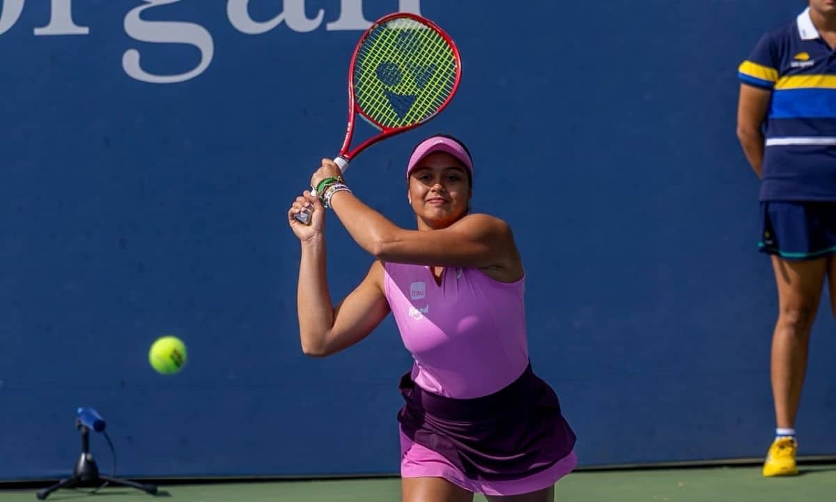 Naná Silva em partida no US Open Juvenil