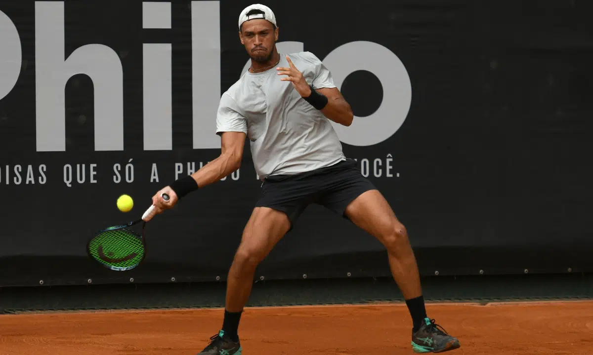 Paulo André Saraiva, melhor ranqueado do quali, conseguiu entrar na chave principal do Challenger de Curitiba (Foto: João Pires/Fotojump)