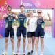 Revezamento misto do Brasil, ouro no triatlo nos Jogos Sul-Americanos de Santa Fé-2026
