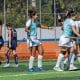 Na imagem, time do Rio Hockey comemorando um de seus gols.