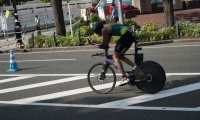 Ruiter Silva durante etapa do Campeonato Mundial de Paratriatlo