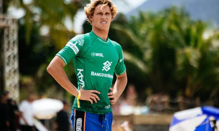 Ryan Kainalo, surfe, na etapa do CS de Maresias (Foto: Ana Catarina/WSL)