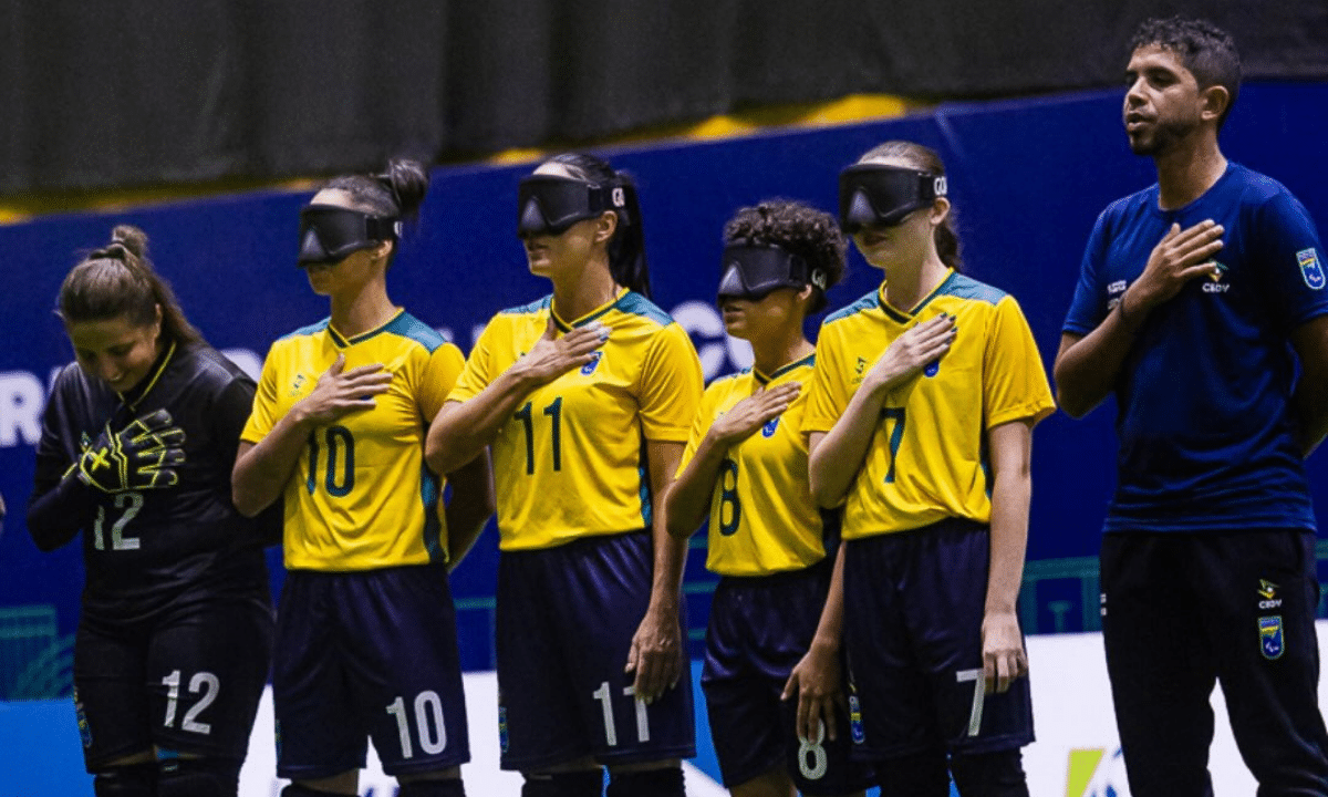 Seleção feminina perde para Argentina e é vice da Copa América de futebol de cegos