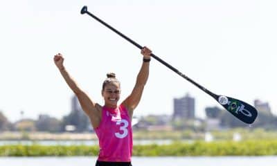 Jéssica Matos garante bronze no Stand Up Paddle nos Jogos Sul-Americanos na prova de Race técnico feminino