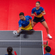 Guilherme Teodoro e Giulia Takahashi estão na semifinal dos Jogos Sul-Americanos de tênis de mesa (Foto: Jonne Roriz/COB)