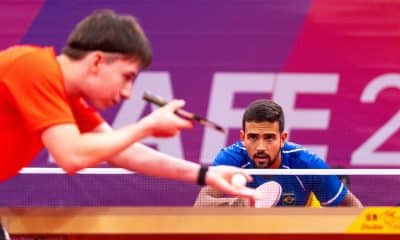 Brasil vence adversários na disputas de equipes do tênis de mesa, tanto no masculino como no feminino e lidera grupos em Santa Fé 2026