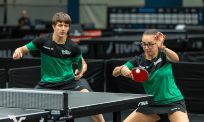 Flavio de Sousa e Bianca Borges ganharam título internacional nas duplas mistas na Bélgica (Foto: WTT