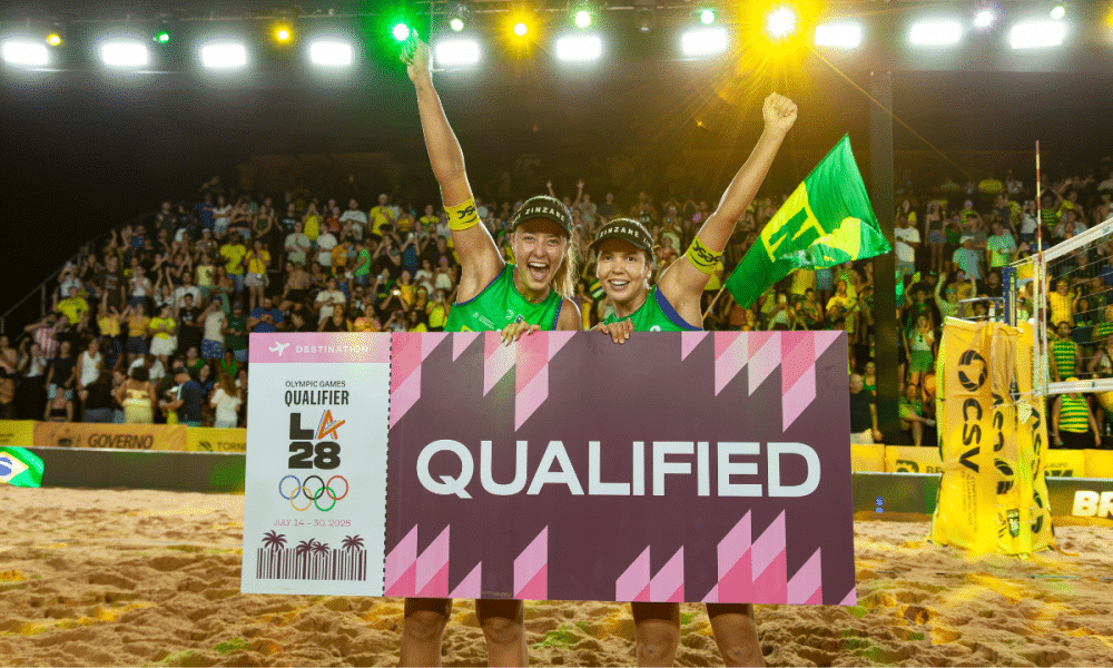 Thâmela e Vic vencem e garantem vaga em Los Angeles 2028 para o Brasil