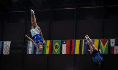 Vinícius Celestino e Camilla Lopes são campeões do sincronizado misto nos Jogos Sul-Americanos