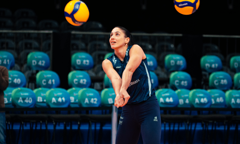 Vivian é uma das levantadoras do Brasil no Sul-Americano de vôlei (Foto: Mauricio Val/FV Imagem/CBV)