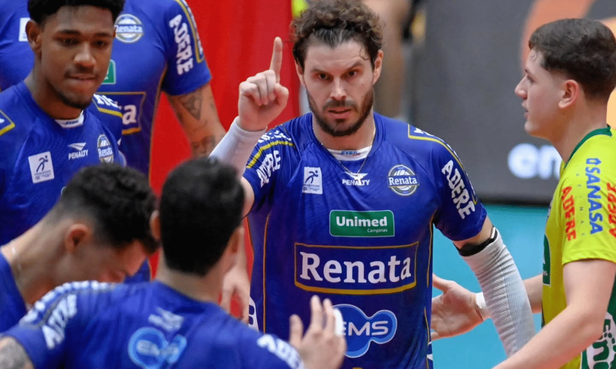 Vôlei Renata retomou a liderança do Paulista com mais uma vitória (Foto: Pedro Teixeira/Vôlei Renata