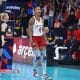 Na imagem, Melissa Vargas, que foi a MVP do Europeu, comemorando ponto da seleção turca.