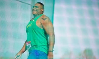 Wellinton Fernandes, medalhista de prata no Lançamento de Disco dos Jogos Sul-Americanos de Santa Fé-2026