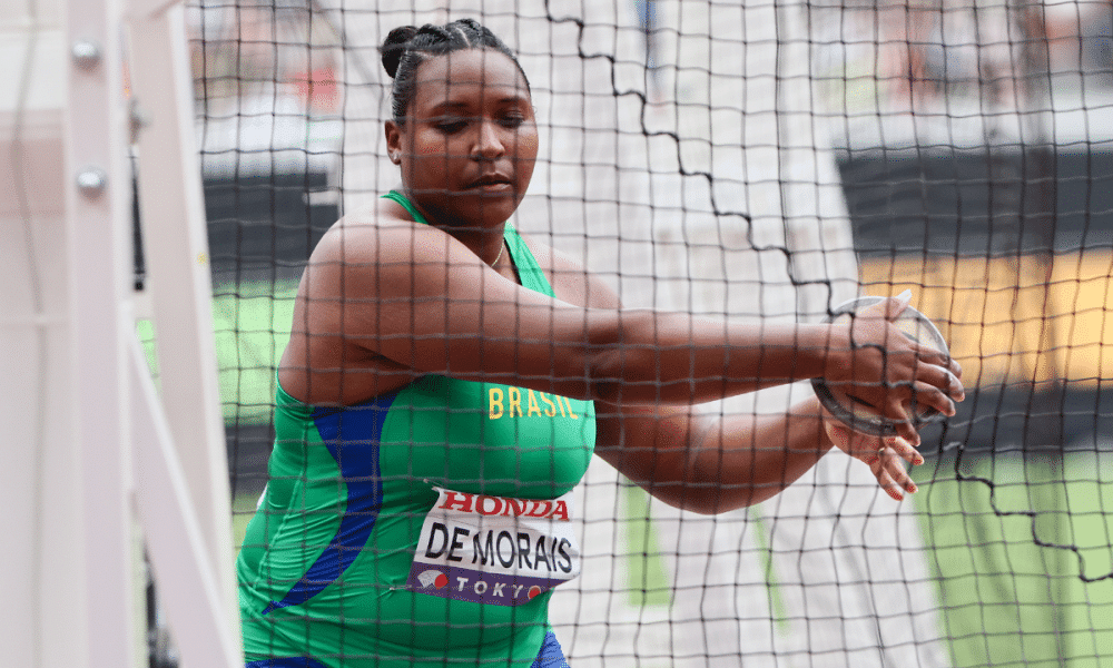 Andressa Morais lança o disco nos Jogos Sul-Americanos Santa Fé-2026