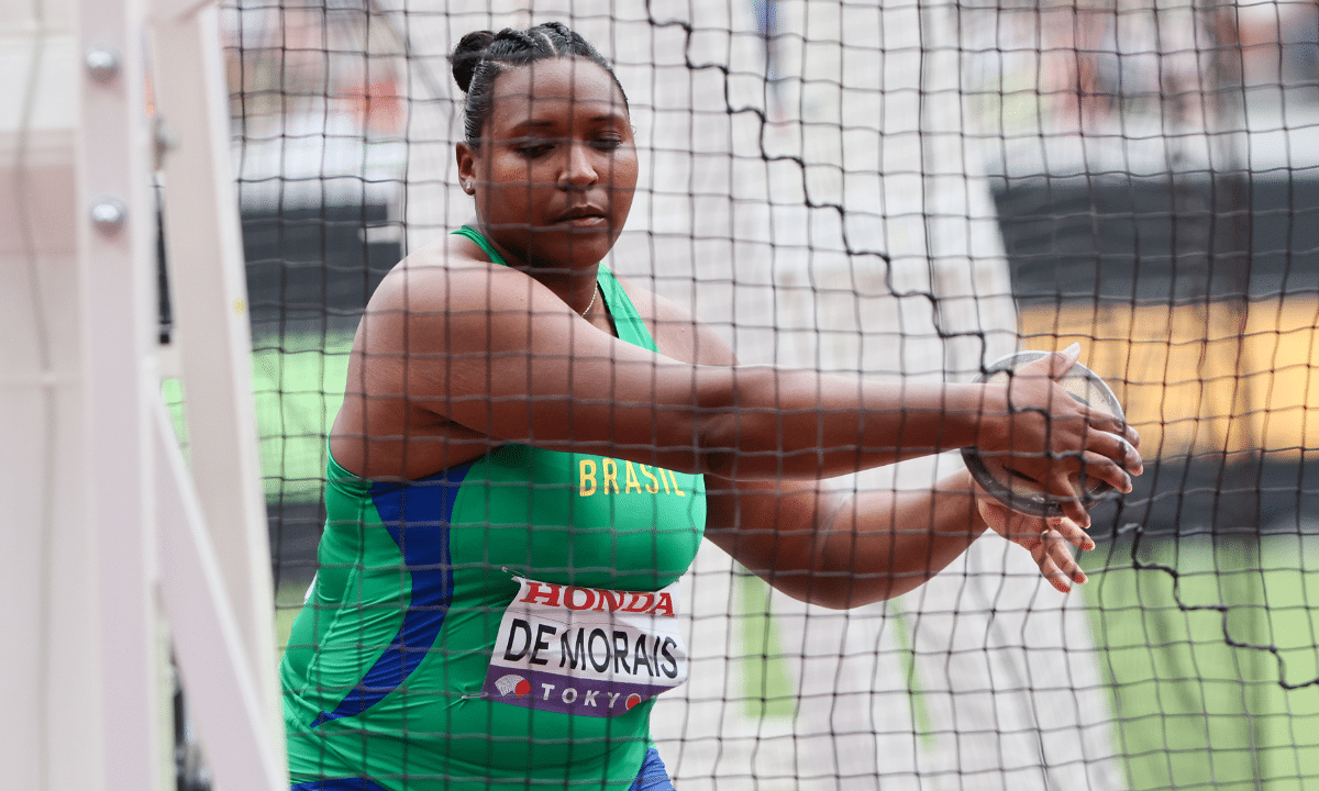 Andressa Morais lança o disco nos Jogos Sul-Americanos Santa Fé-2026