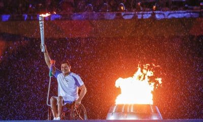 Clodoaldo Silva na Cerimônia de Abertura dos Jogos Paralímpicos Rio-2016 (Foto: Marco Antonio Teixeira/MPIX/CPB)