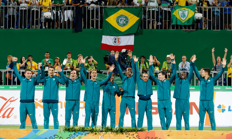 Rio de Janeiro, 17 de setembro de 2016. - Rio de Janeiro, 17 de setembro de 2016. - JOGOS PARALÍMPICOS RIO 2016 - Futebol de 5 - Brasil x Irã. ©Alaor Filho/MPIX/CPB